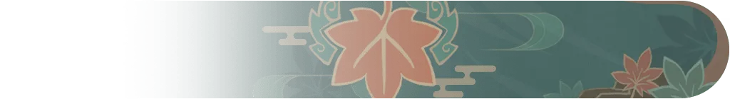 Kaedehara Kazuha · Namecard (banner) from Genshin Impact