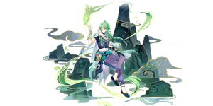 Baizhu · Wish splash art