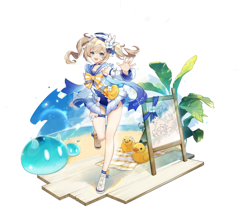 Barbara · Outfit splash art from Genshin Impact
