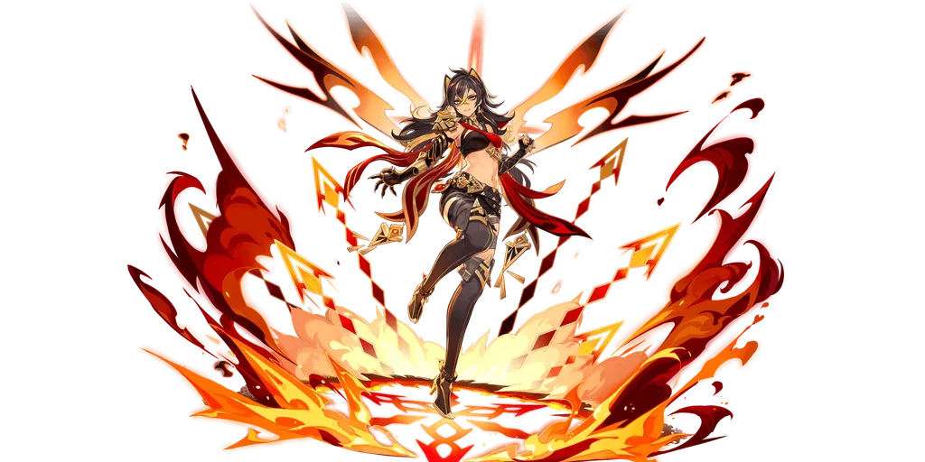 Dehya · Wish splash art from Genshin Impact