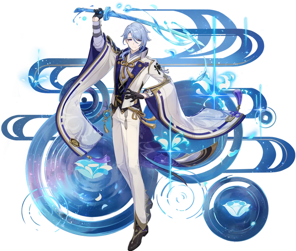 Kamisato Ayato · Wish splash art from Genshin Impact