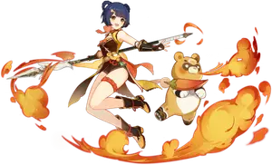 Xiangling · Wish splash art