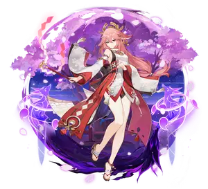Yae Miko · Wish splash art