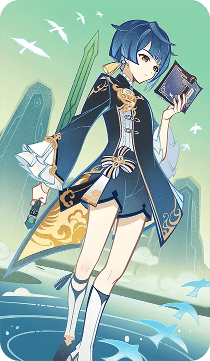 Xingqiu · TCG card from Genshin Impact
