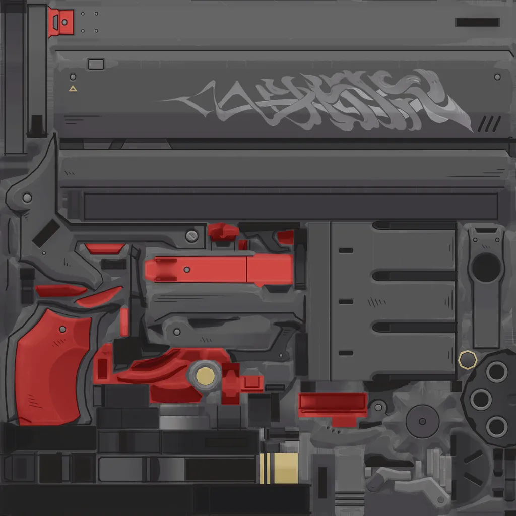 Billy · Weapon colour texture from Zenless Zone Zero