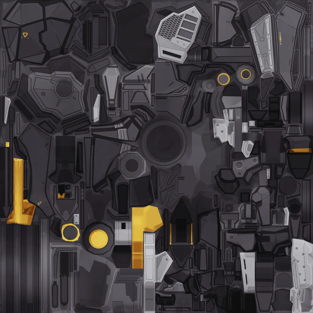 Lycaon · Weapon colour texture from Zenless Zone Zero