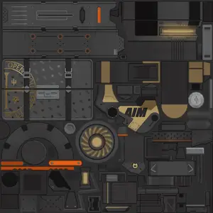 Nicole · Weapon colour texture