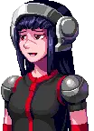 shizuka (funny smile) from CrossCode