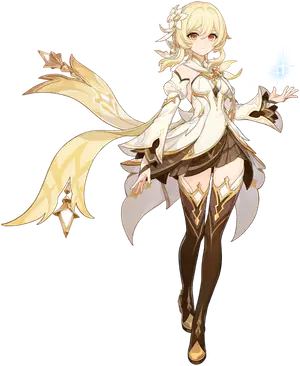As Heaven and Earth Are Made Anew (Outfit) - Lumine from Genshin Impact