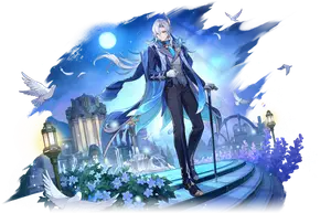 Neuvillette · Outfit splash art from Genshin Impact