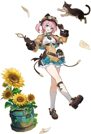 Hurlock Variations outfit (Portrait) - Charlotte from Genshin Impact