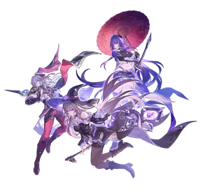 Anniversary Sprite  - Jingyuan, Acheron and Herta from Honkai: Star Rail