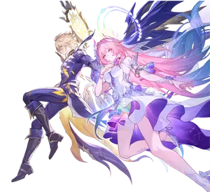 Anniversary Sprite - Cyrene and Phainon from Honkai: Star Rail
