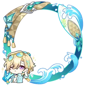 Aventurine • Waveflair Avatar Frame from Honkai: Star Rail