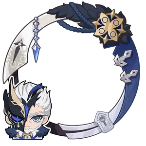 Fatui Avatar Frame: The Jester from Genshin Impact