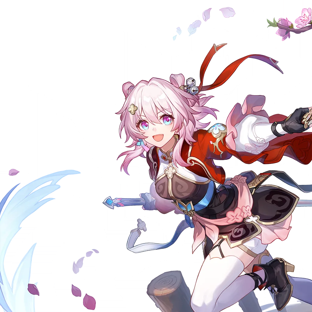 March 7th · Warp art from Honkai: Star Rail