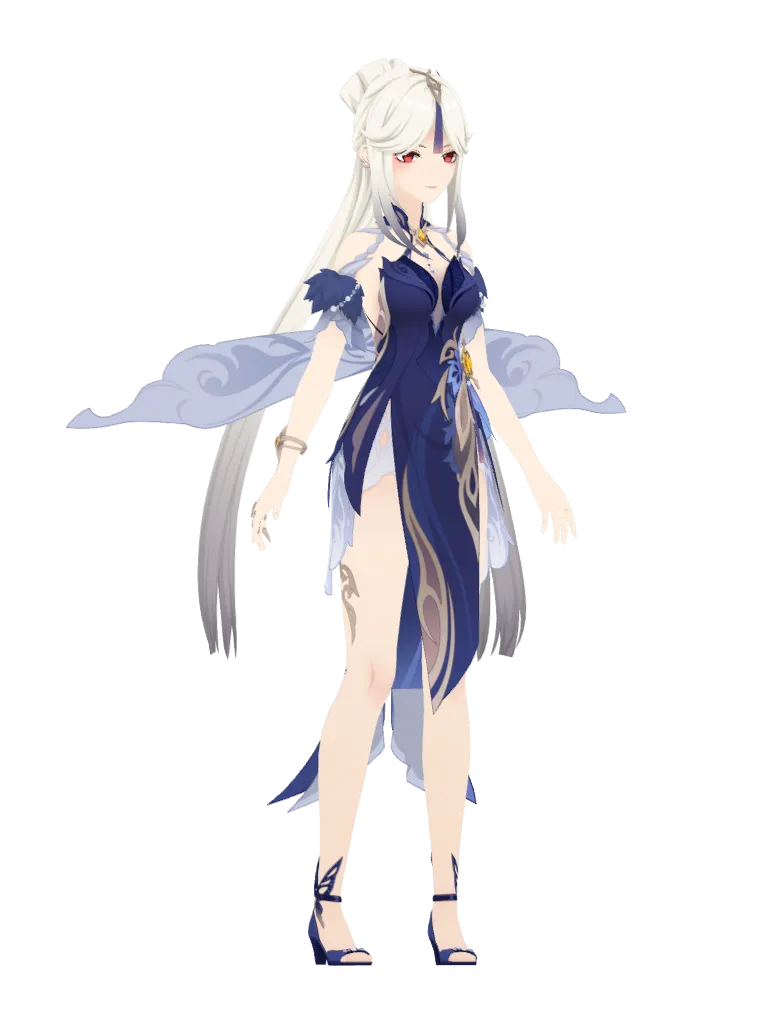 Ningguang · Outfit 3D model from Genshin Impact