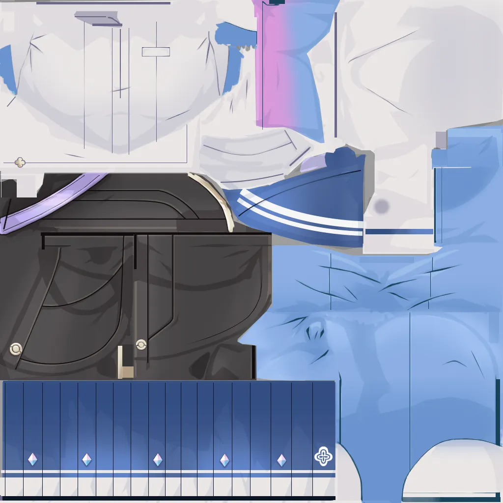 March 7th · Body1 colour texture from Honkai: Star Rail