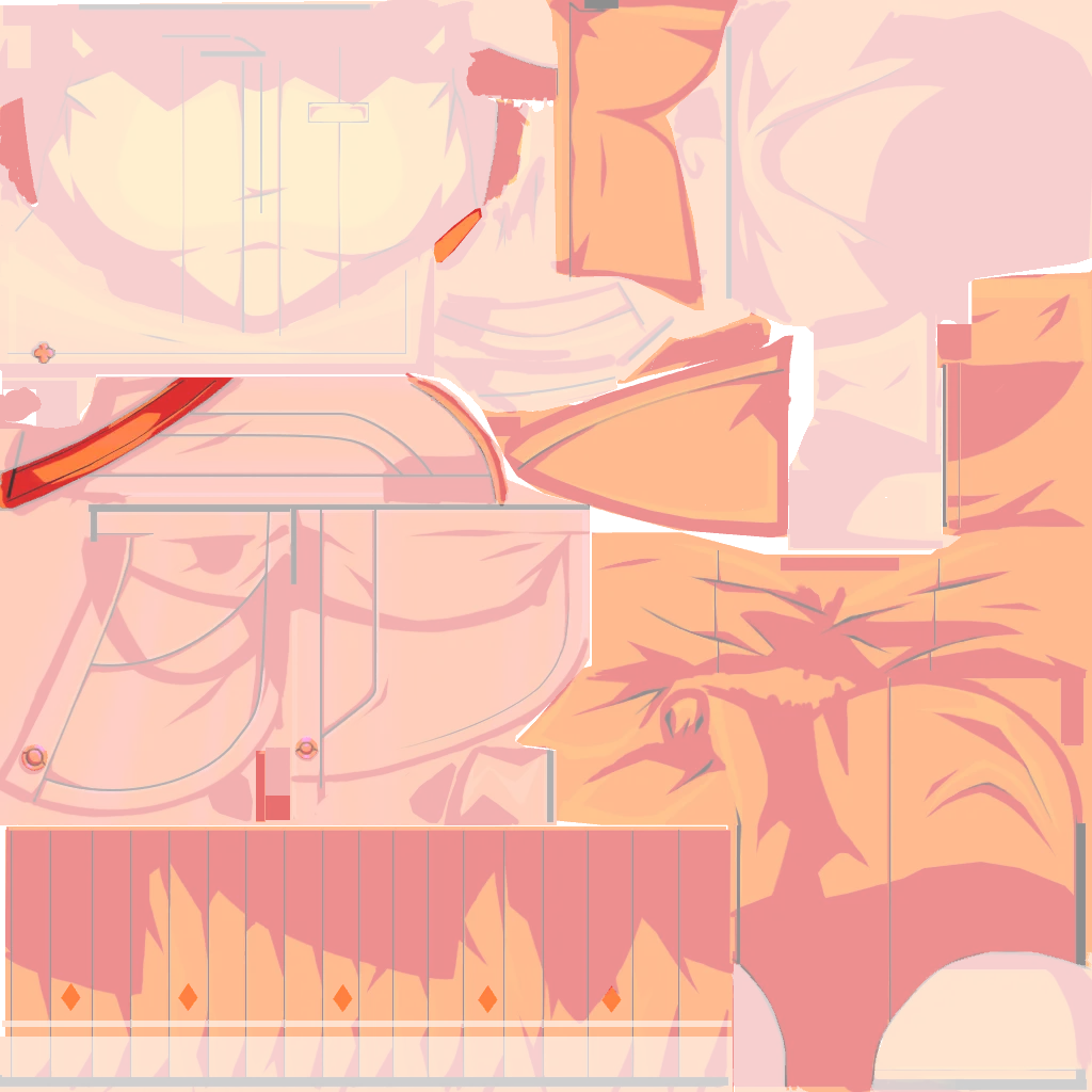 March 7th · Body1 lightmap texture from Honkai: Star Rail