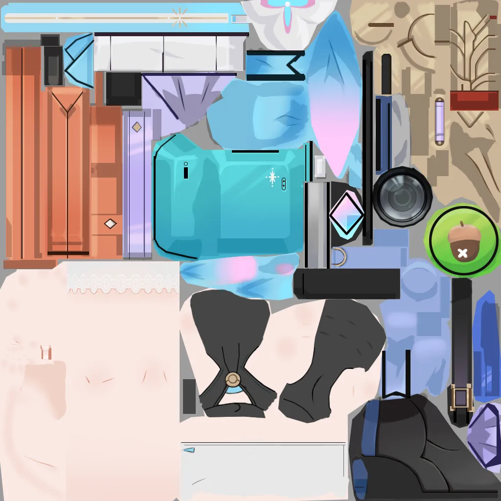 March 7th · Body2 colour texture from Honkai: Star Rail