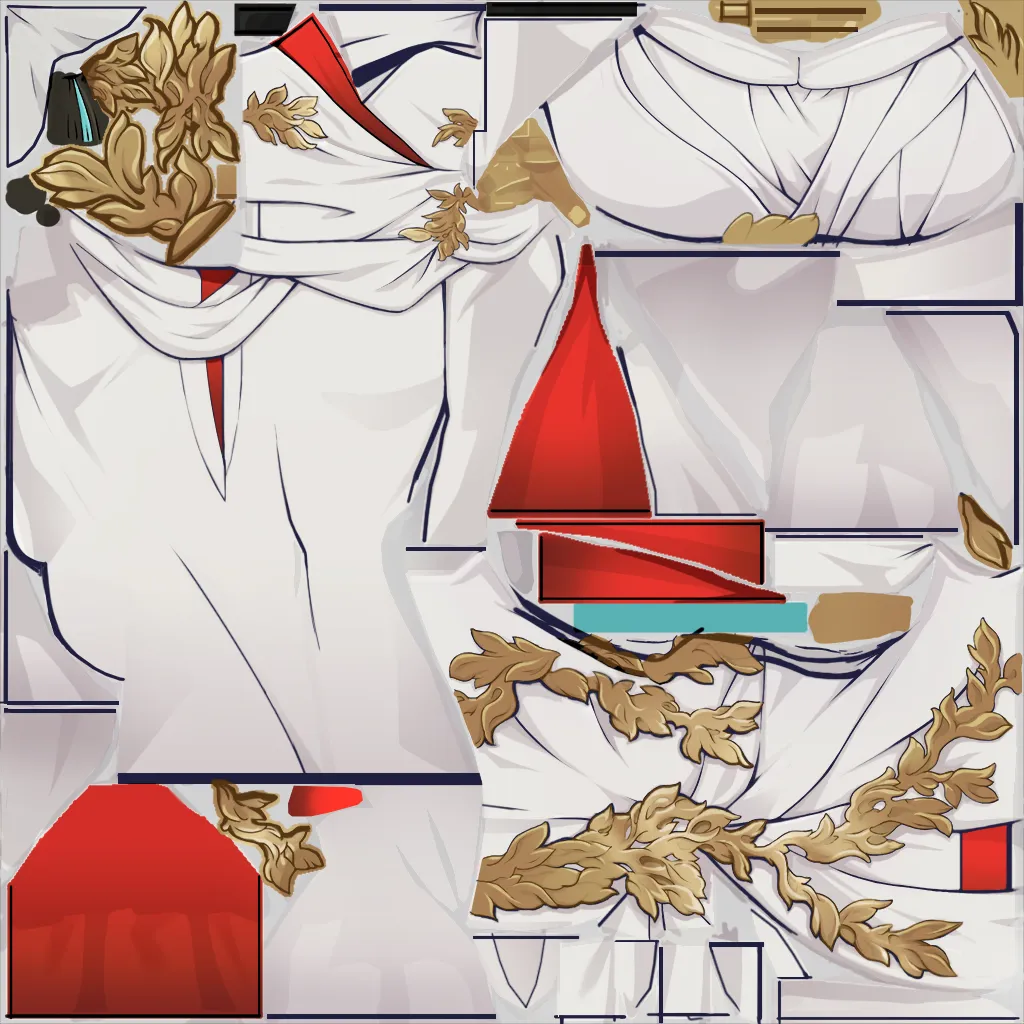 Himeko · Body1 colour texture from Honkai: Star Rail