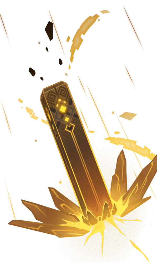 Zhongli · TCG summon: Stone Stele, middle layer from Genshin Impact