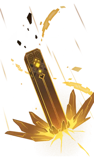 Zhongli · TCG summon: Stone Stele, middle layer