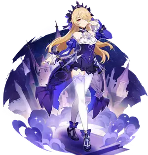 Fischl · Outfit splash art from Genshin Impact