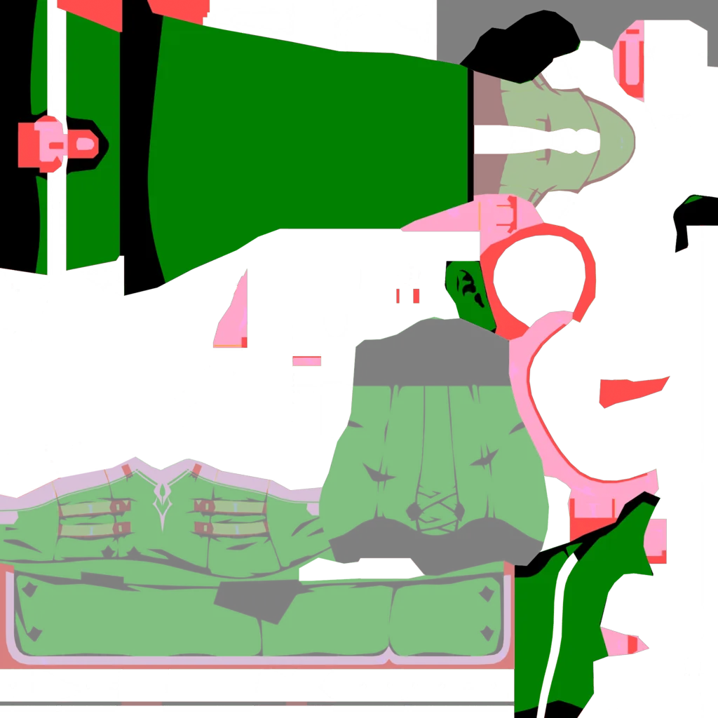 Charlotte · Body lightmap texture from Genshin Impact