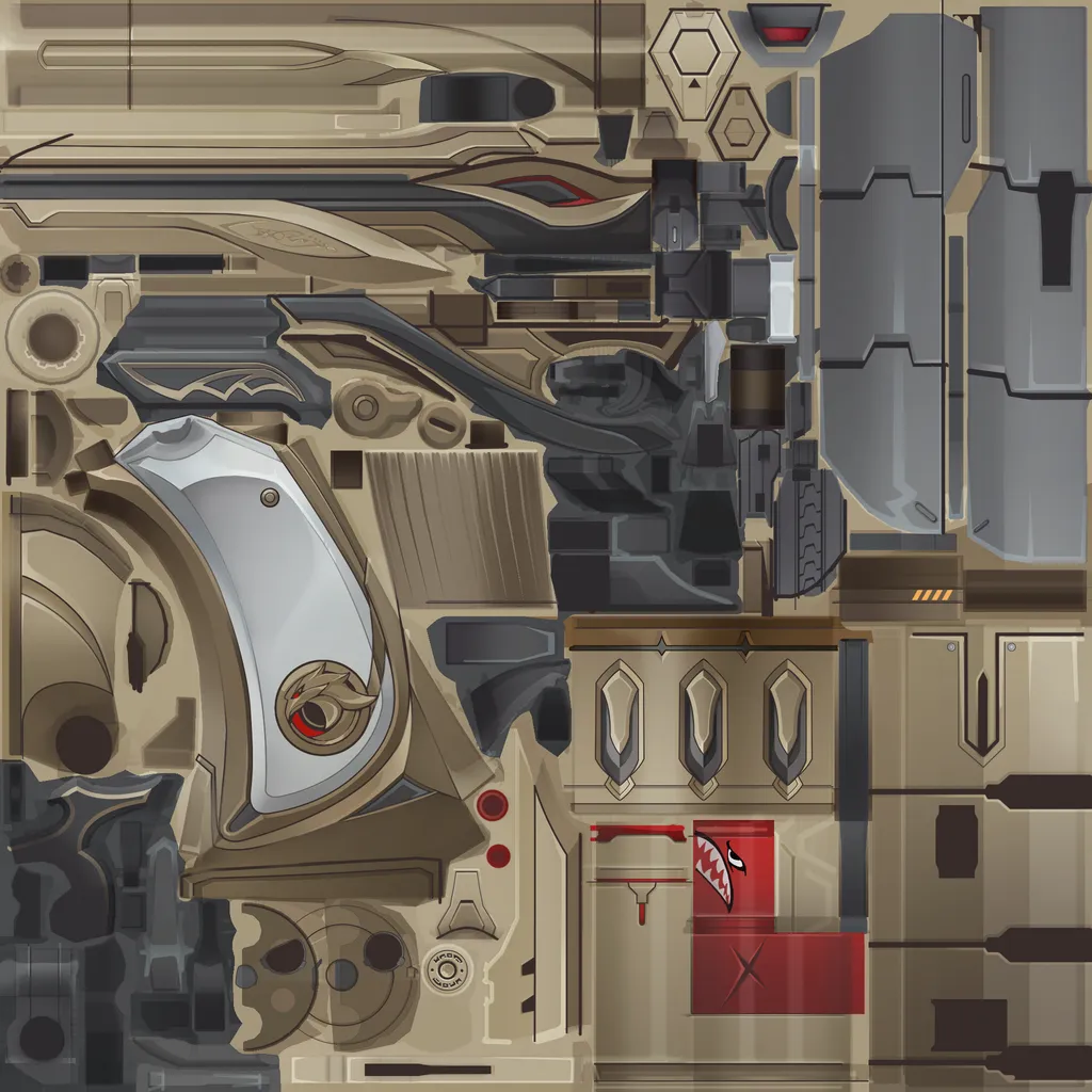 Boothill · Weapon colour texture from Honkai: Star Rail