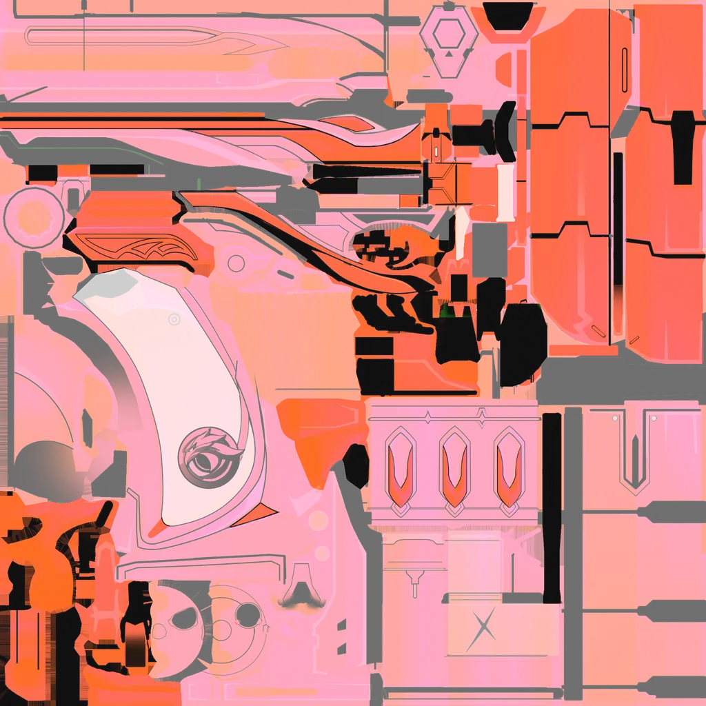 Boothill · Weapon lightmap texture from Honkai: Star Rail
