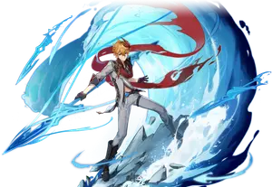 Tartaglia · Wish splash art from Genshin Impact