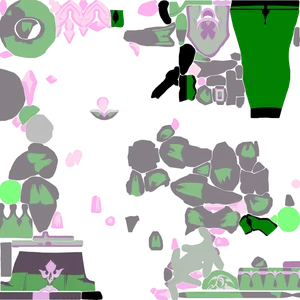 Furina · Hair lightmap texture