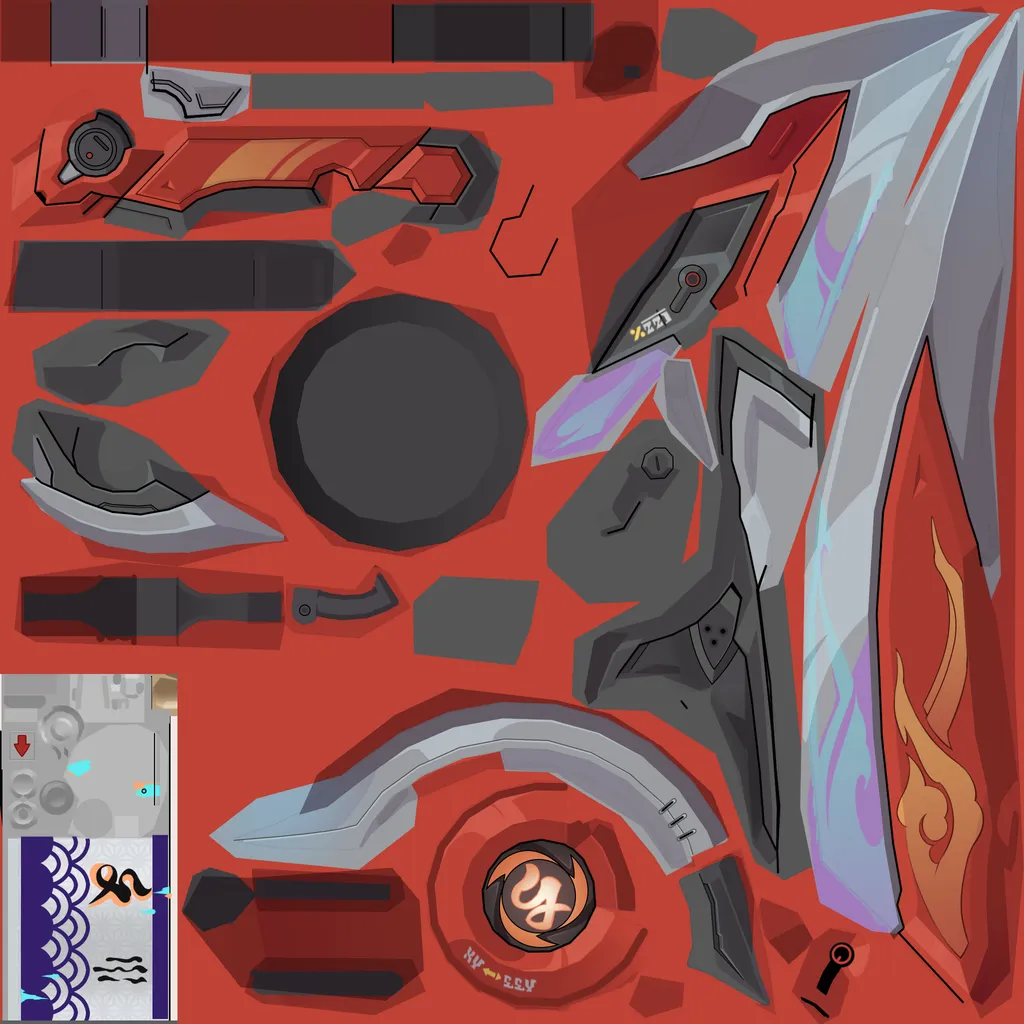 Rappa · Weapon colour texture from Honkai: Star Rail