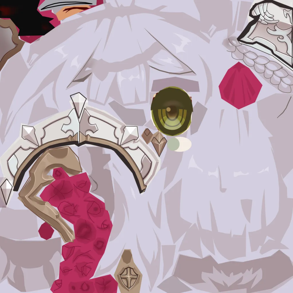 Noelle · Hair colour texture from Genshin Impact