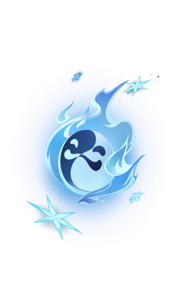 Qiqi · TCG summon: Herald of Frost, foreground layer from Genshin Impact