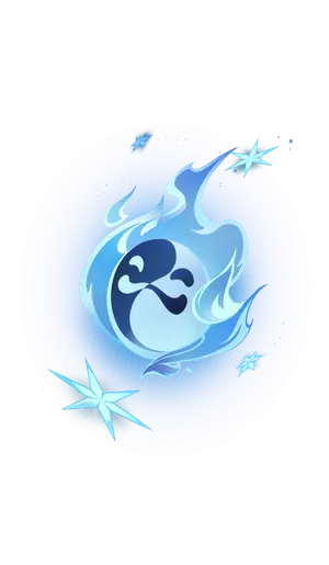 Qiqi · TCG summon: Herald of Frost, foreground layer