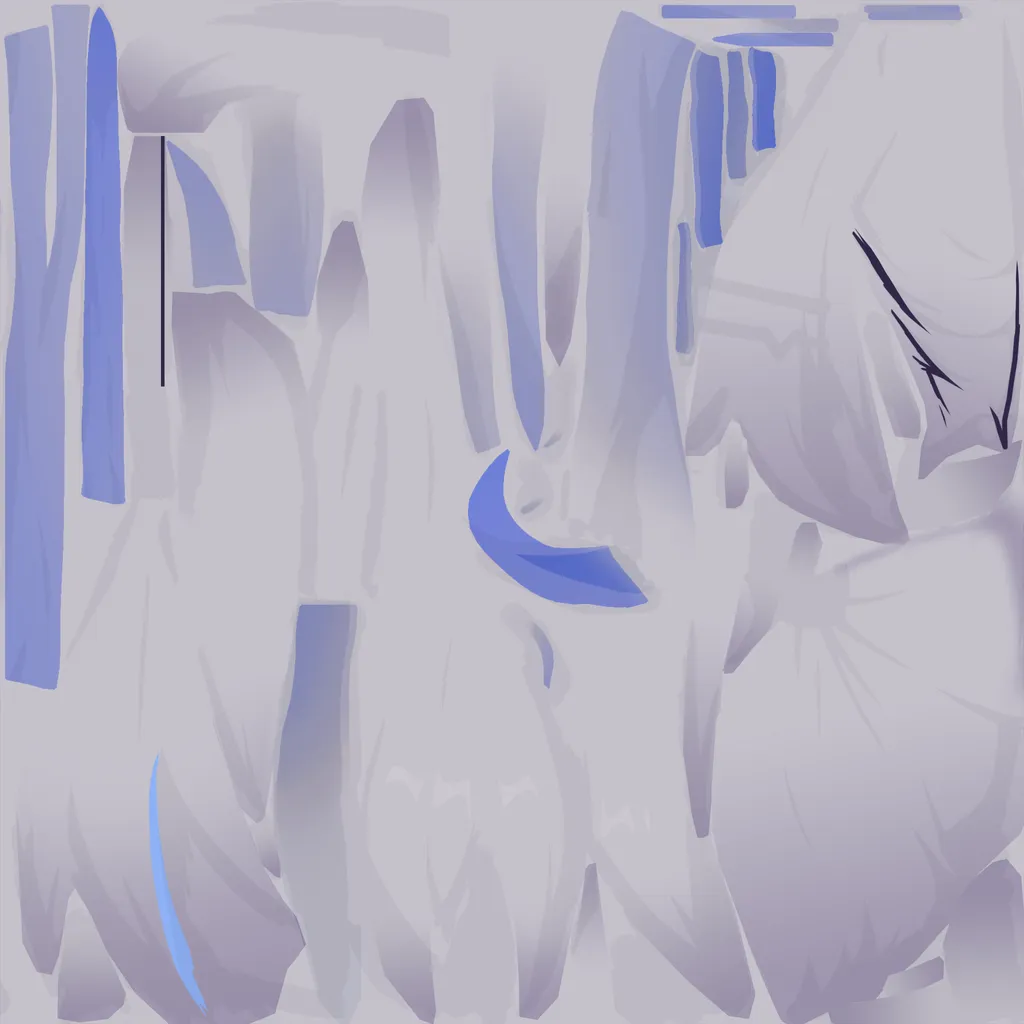 Silver Wolf · Hair colour texture from Honkai: Star Rail