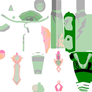 Chongyun · Body lightmap texture from Genshin Impact