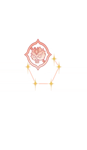 Gaming · TCG talent card, foreground layer from Genshin Impact