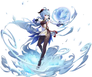 Ganyu · Wish splash art from Genshin Impact