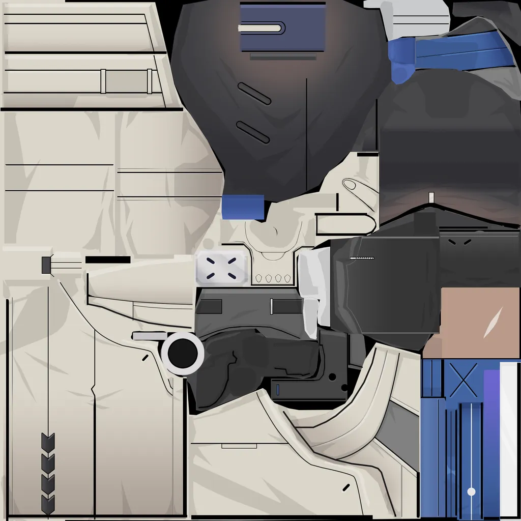 Arlan · Body1 colour texture from Honkai: Star Rail