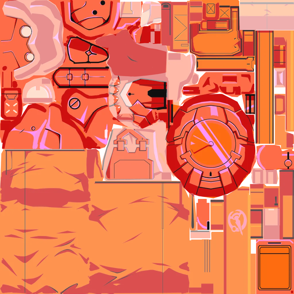 Arlan · Body2 lightmap texture from Honkai: Star Rail