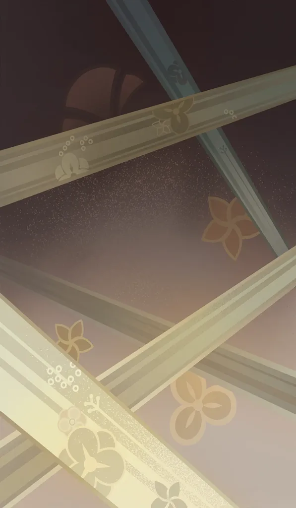 Chiori · TCG summon: Fighting With Her Eyes Shut Tamoto, background layer from Genshin Impact