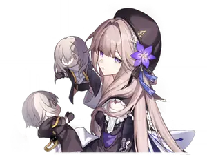 Herta · Special action art from Honkai: Star Rail