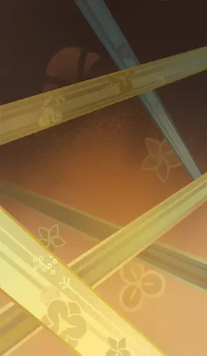 Chiori · TCG summon: Bombastic Side-Eye Tamoto, background layer