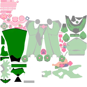 Diona · Body lightmap texture