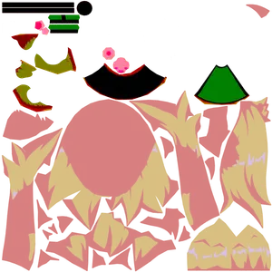 Diona · Hair lightmap texture