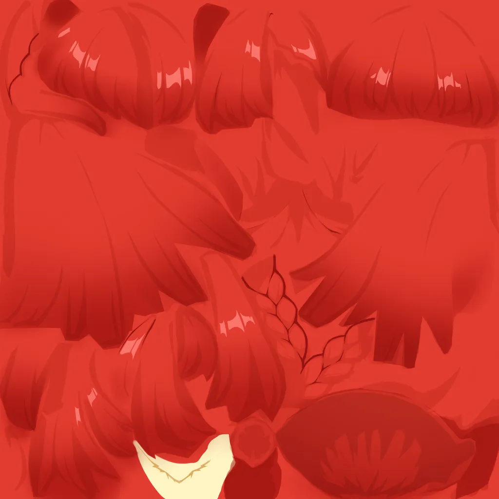 Tribbie · Hair colour texture from Honkai: Star Rail