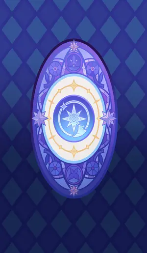 Mona · TCG talent card (Hexerei), background layer